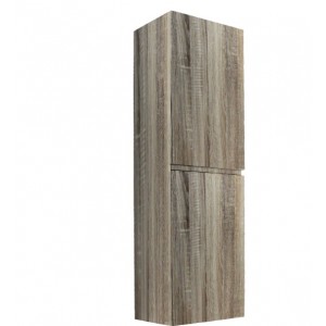 Qubist White Oak Wall Hung Tall Boy